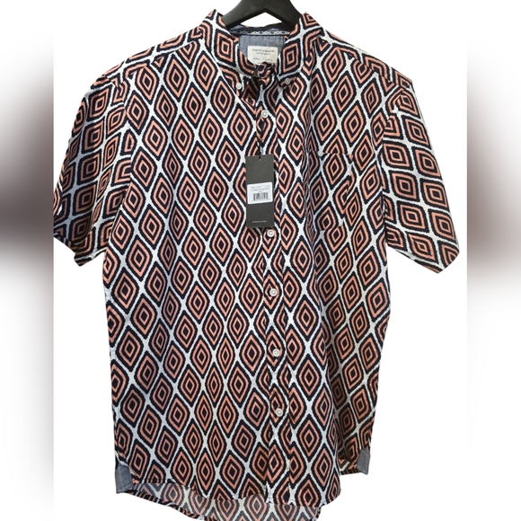 SUNRISE KINGDOM MENS WOVEN BUTTON-DOWN SHIRT L - Picture 6 of 6